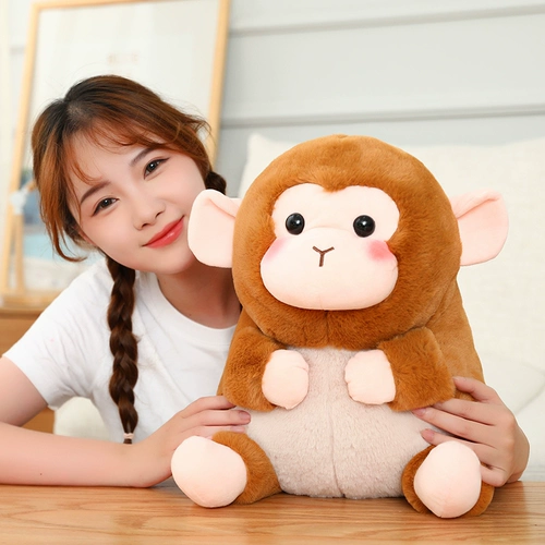 Розовый милый кролик, плюшевая игрушка, тряпичная кукла, свинья, популярно в интернете