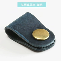 Синий, кожаный, воловья кожа