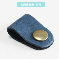 Синий, кожаный, воловья кожа