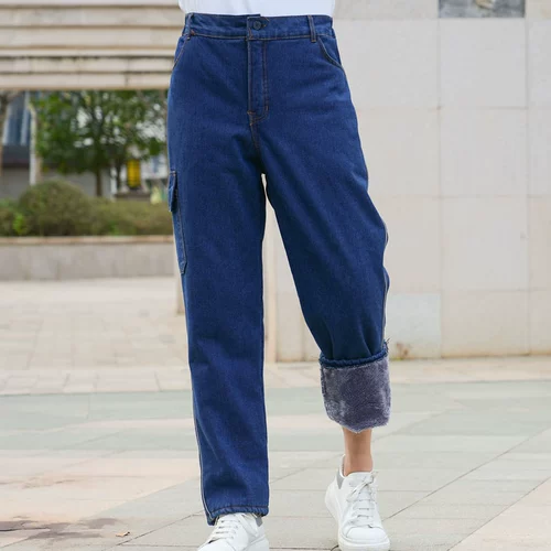 Утепленные хлопковые джинсы с начесом для работы, штаны, износостойкий пуховик, рабочая одежда