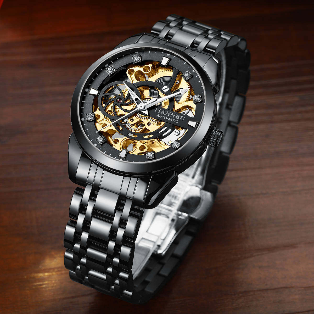 Concept Mechanical Men's Fully Automatic Hollow out Sports Trend Student Fashion Watch_voghion.com