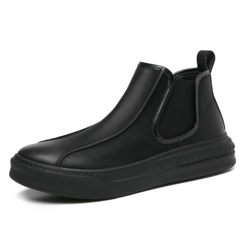 Martens, демисезонная высокая обувь в английском стиле, челси для кожаной обуви для отдыха, ботинки, коллекция 2022, из натуральной кожи