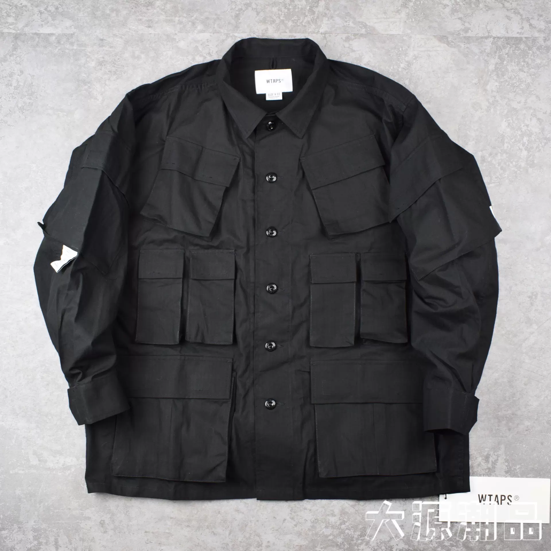 现货WTAPS MODULAR / LS / COTTON. RIPSTOP防撕布十袋衬衫20AW-Taobao