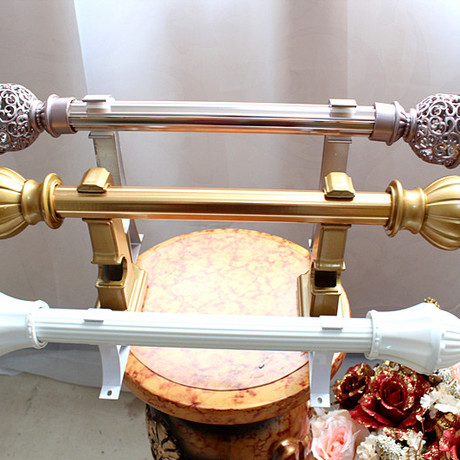 特价 促销白色百搭罗马杆 轨道 单双杆 承重强 送全套配件940484