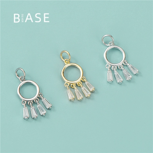 Ожерелье с кисточками, подвеска ручной работы, браслет, аксессуар, серебро 925 пробы, DIY