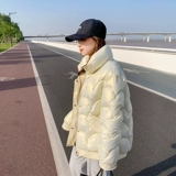 Короткий пуховик с пухом, демисезонная куртка, в корейском стиле, 2021 года