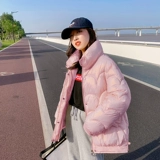 Короткий пуховик с пухом, демисезонная куртка, в корейском стиле, 2021 года