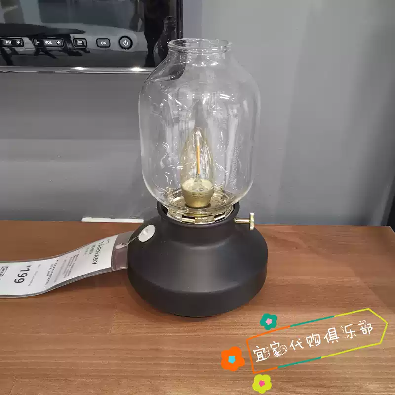 Настольная лампа для работы IKEA Tanabi Art, регулируемая яркость, винтажная настольная лампа-украшение