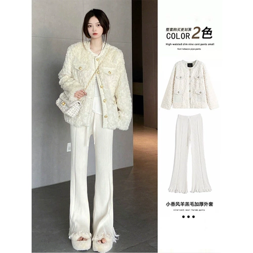 Зимний комплект, пуховик, коллекция 2023, в западном стиле, изысканный стиль