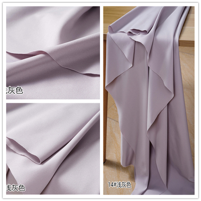 taobao agent Light gray texture, brother straight tribute to the knitted woven fabric polyester fiber fiber elastic pants skirt cloth