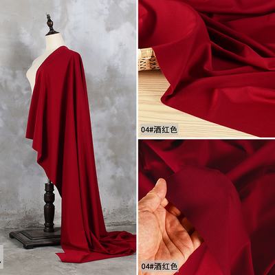 taobao agent Burgundy elastic knitted design dress