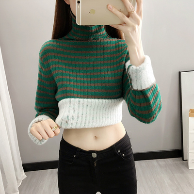 taobao agent Demi-season knitted sweater, warm long-sleeve, Korean style