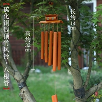 Углеродная медная монета верхняя часть бамбукового ветра