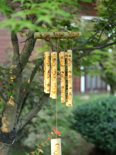 Бамбуковый ветровый колонок подвесной балкон подвесной кулон творческий украшение дверей украшение на дому ретро ностальгические аксессуары древнего стиля подвеска подвеска