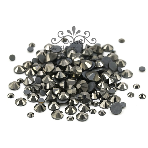 Гонконгская алмазная шахта с плоским дном, серая одежда, одежда с горячими бриллиантами, ювелирные изделия, аксессуары «сделай сам», танцевальная одежда, джинсовая сумка с бриллиантами, бриллиант