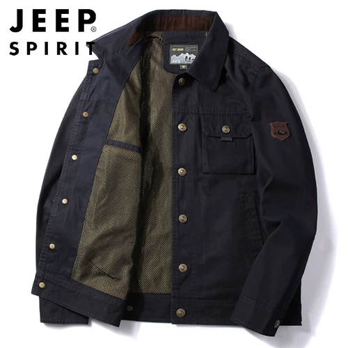 JEEP SPIRIT Мужская демисезонная утепленная осенняя куртка для отдыха, 2025 года, оверсайз