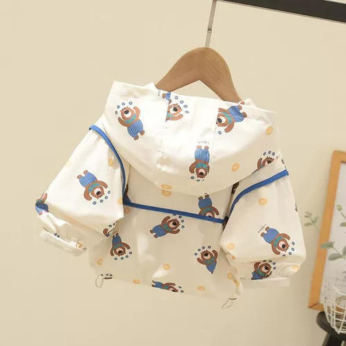 Весенняя летняя одежда, детская куртка, детский осенний кардиган с капюшоном, 2023, в западном стиле