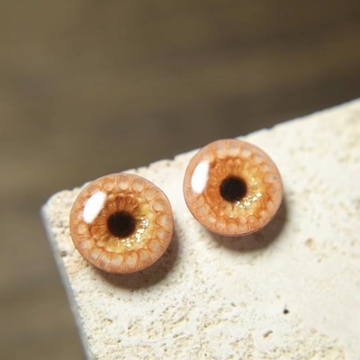 taobao agent Xiaobu Eye Eyes Blythe Three -dimensional Eye Pattalline Soft Ceramics Drops of Plastic Resin Real Wind Amber Golden Brown