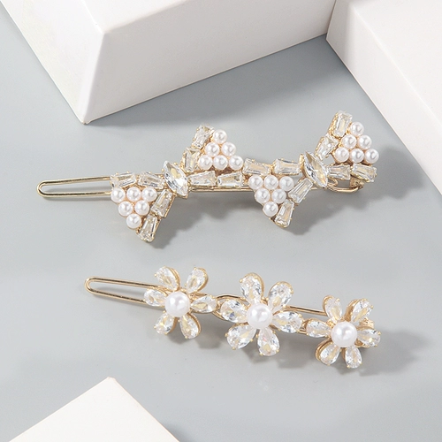 Заколка для волос, челка, шпильки для волос с бантиком, аксессуар для волос, популярно в интернете, 2021 года, изысканный стиль