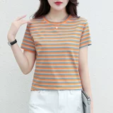 Летняя футболка с коротким рукавом, одежда, короткий жакет для матери, 2024 года, в корейском стиле