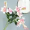 Vải cảm nhận bằng tay mô phỏng hoa huệ trên Internet nổi tiếng phổ biến hoa khô giả phong cách châu Âu trang trí bó hoa phòng khách hoa hồng trang trí hoa hồng giả giá rẻ Cây hoa trang trí