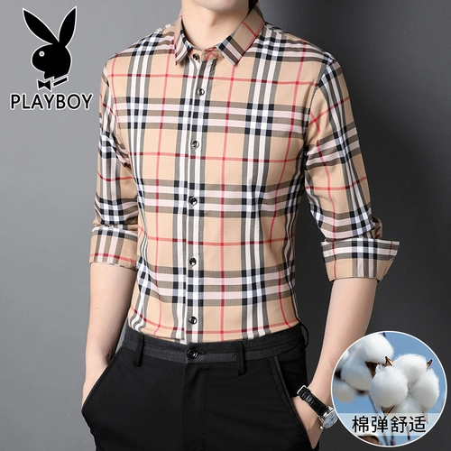Playboy, демисезонная повседневная модная рубашка, свободный крой