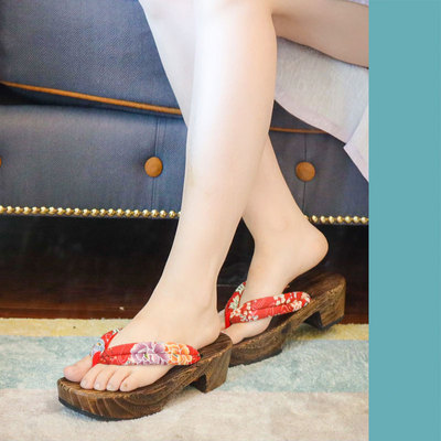 taobao agent Clogs, Japanese slippers, sandals, footwear platform, flip flops, cosplay, Chinese style