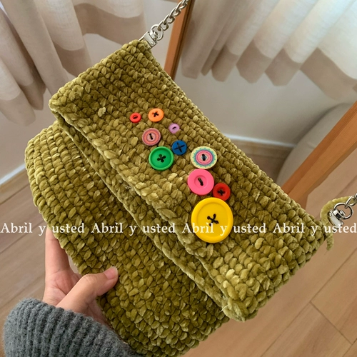 Демисезонная трикотажная цепь, сумка, барсетка, набор материалов, DIY