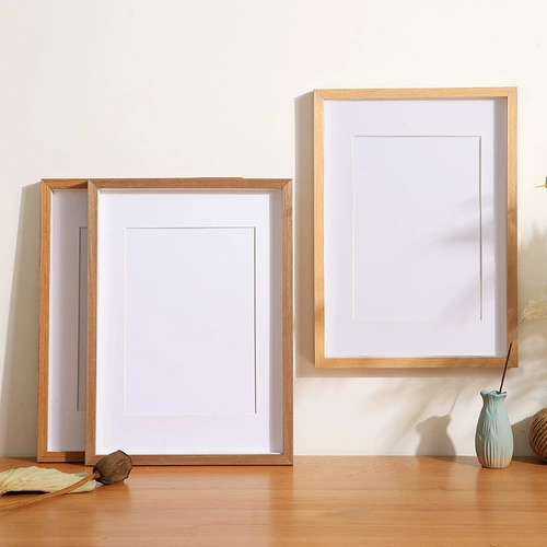 Деревянная фоторамка из натурального дерева, кисть для письма, практика, DIY