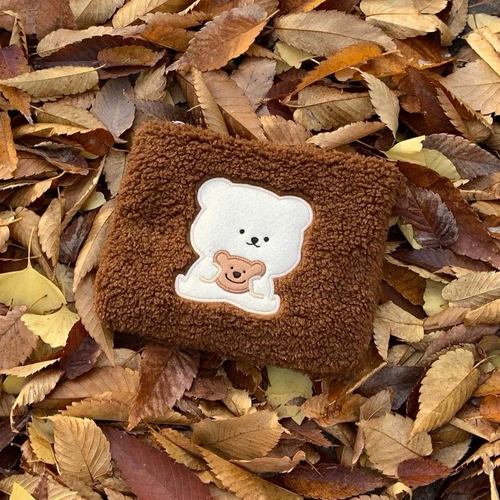 Una/ Korean INS Blogger Bamtoree Тот же плюшевые медведи косметические сумки для хранения волос