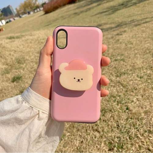 Милая складная телескопическая подушка безопасности, держатель для телефона, Южная Корея, с медвежатами