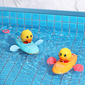 小黄鸭婴儿洗澡玩具宝宝戏水鸭子儿童沐浴盆男孩女孩游泳玩水小船