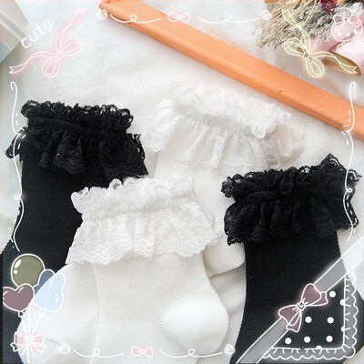 taobao agent Japanese soft cute uniform, socks for princess, Lolita style