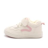 芭芭鸭 Флисовая детская белая обувь, повседневная обувь для мальчиков, зимние кроссовки, 2023