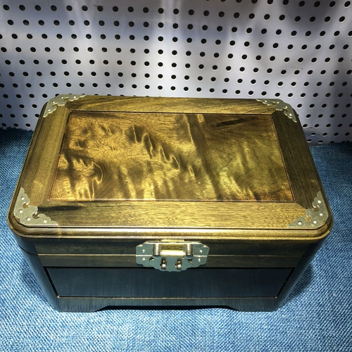 Бесплатная доставка мрачная деревянная ювелирная коробка, золотой шелк, черное зеркало ящик для каркаса дерева, домашние украшения творческие подарки