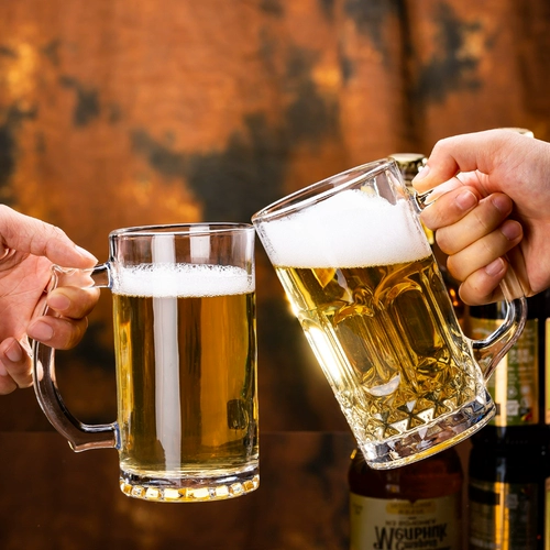 Стеклянный набор бокалов для домашнего использования, чай, квадратная чайная чашка для коммерческого использования, увеличенная толщина