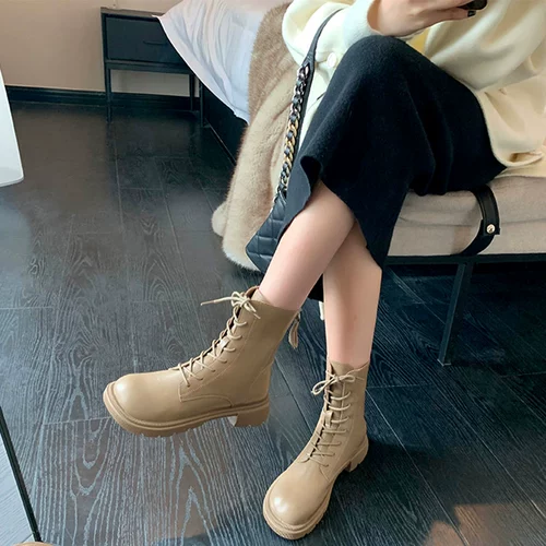 Martens, Tide, короткие сапоги на платформе в английском стиле, утепленные ботинки, коллекция 2022