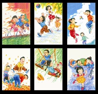 ДЕТСЯ ИГРА Postcard Six Type B версия (может быть использована как минимум детской игры)