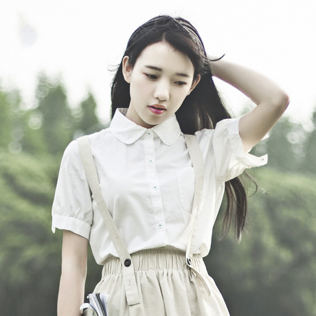 【女白色衬衫】_白色衬衫图片_小清新衬衣价格_搭配分享 - 爱逛街手机