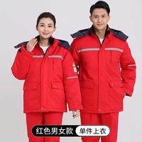 Кислотно-щелочный антистатический красный пуховик