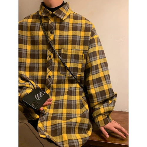 Осенняя рубашка, мужская демисезонная куртка, изысканный стиль