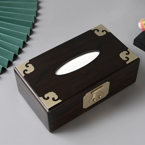Восточноафриканский черный сандаловый стиль книжная коробка -Тип бумажной коробки с ткани китайская сплошная древесная бумажная коробка, ящик из красного дерева и ящики для насоса с теноном