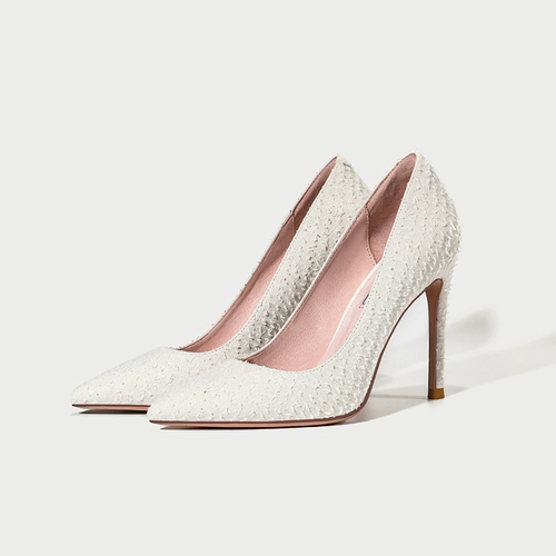 Большой размер тонкий каблук легкий рот одиночная обувь 44 43 42 41 Новый низкий низкий размер 33 32 31 французский стиль