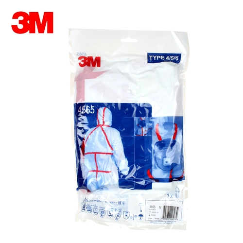 3M4565 Шляпа Красная клейкая полоса соединенная воздухозащитная защитная пыль Профилактическая химическая антихимическая одноразовая спасательная одежда