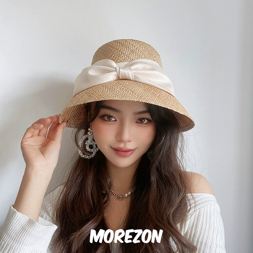 Morezon [Mossant] Дизайнерская модель Summer Tide Elegant Bows Saton Cavaliers Cavaliers Hat Hat