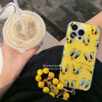 Apple, брендовая подвеска, iPhone 14, лента, iPhone15 Pro, двухэтажный желтый защитный чехол, широкая цветовая палитра, для влюбленных