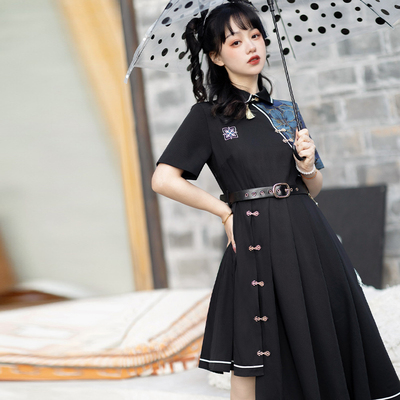 taobao agent Genuine summer short sleeve dress, Chinese style, fitted