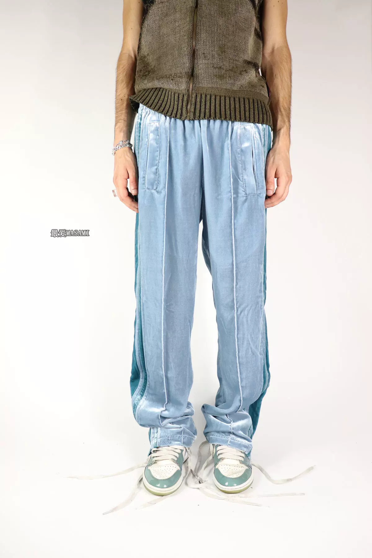 Paradoxe paris LIGHT SILK VELVET PANTS 丝绒长裤- Taobao