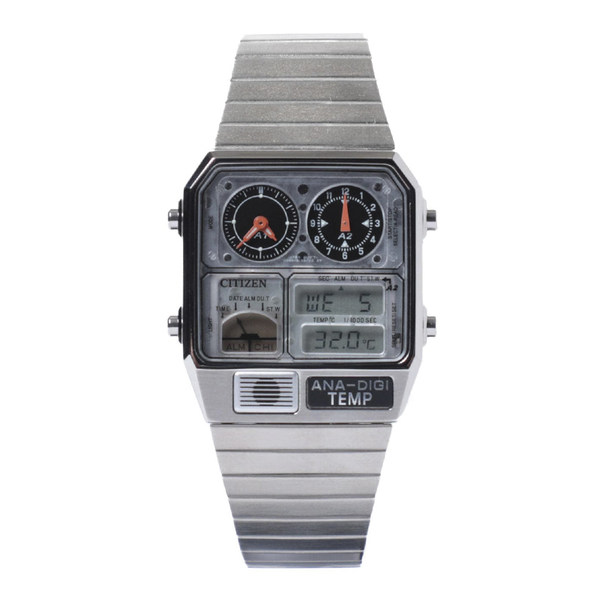 Beams x Citizen Ana-Degi Tempe нержавеющей стали ретро коробка многофункциональный наручные часы