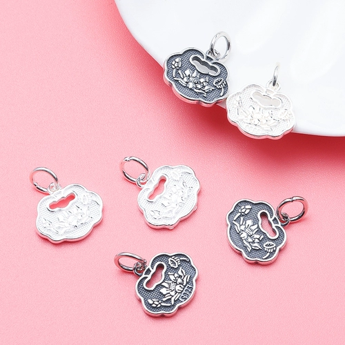 Аксессуар, аксессуары, подвеска, браслет, ожерелье, серебро 925 пробы, замок долголетия